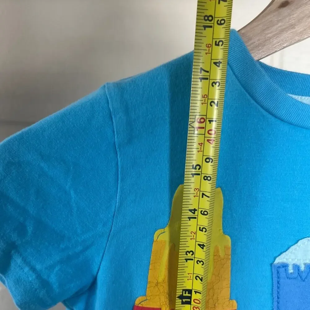 Mini Moden 5-6Y Popsicle T-shirt Toddler Blue